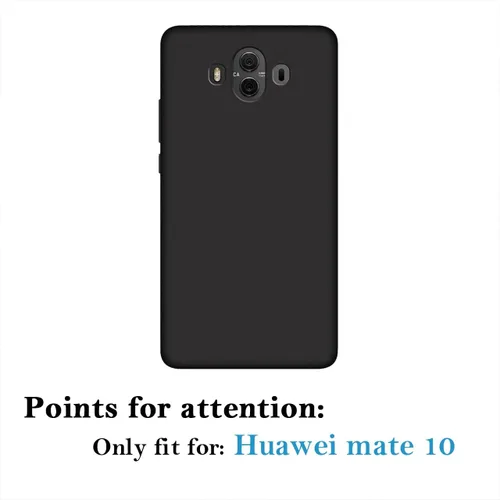 Vista 8 de Funda de teléfono personalizada para Huawei Mate 10, funda protectora de TPU suave contra arañazos, color negro