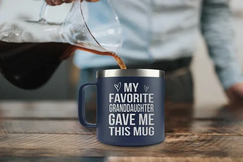 Vista 7 de Regalos para el abuelo de la nieta, el nieto, los niños en el Día del Padre, Navidad, cumpleaños - Tazas de café divertidas para regalar a