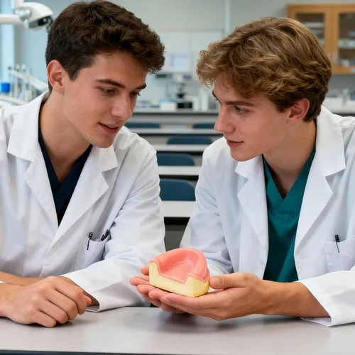 Vista 5 de Ultrassist Entrenamiento de implantes dentales Modelo edéntulo maxilar, maxilar simplificado con tejido suave, gran diente de entrenamiento