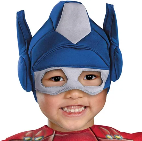 Vista 2 de Disguise costumes Optimus Prime Rescue Bot Toddler Muscle Costume Rojo/Azul