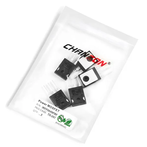 Vista 46 de Chanzon 2N60 TO-220AB NMOS MOS N-Channel Power MOSFET Transistor, alto voltaje y corriente nominal, (paquete de 10 unidades)