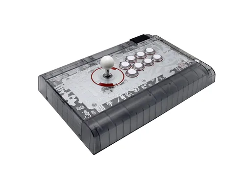 Vista 2 de Qanba Crystal Joystick for PlayStation 4 and PlayStation 3 and PC (Fighting Stick) Officially Licensed Sony Product