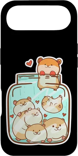 Vista 27 de Hamsters in a Jar Cute Animal Hammy Owner Pet Lover Gift Case for iPhone 17