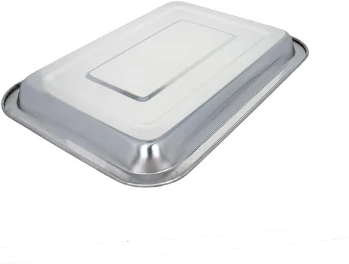 Vista 2 de Utoolmart 10.630 inx7.874 in Grill Pan Bandeja de Acero Inoxidable Vajilla Hotel Rectangular Barbacoa Placa de Parrilla 1 Unids