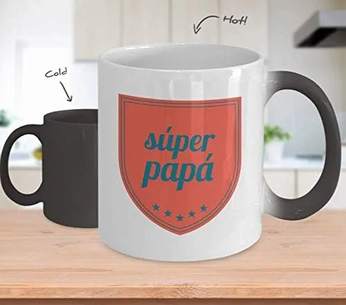 Vista 2 de Regalo para Papa Taza de Cafe Padre Vaso, taza café divertidas, tazas personalizadas, taza de café inspiradoras, taza con mensajes positivos.