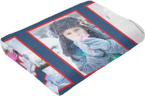 Vista 6 de mamz Manta personalizada con texto fotográfico, manta personalizada con imagen para bebé, madre, padre, adultos, amigos, amantes, perros, mascotas