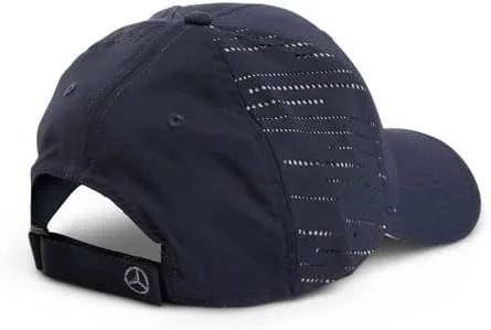Vista 2 de Mercedes Benz Gorra de béisbol ajustable con panel láser color azul