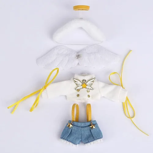Vista 8 de Traje de ángel Demon Suit para Ob11, GSC, YMY, BODY9, Molly, 1/12 BJD accesorios de ropa para muñecas (negro)