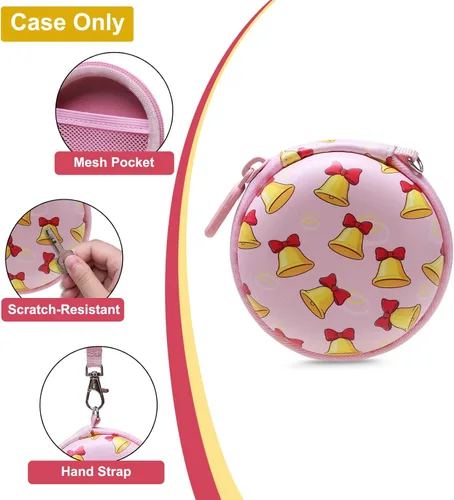 Vista 3 de LTGEM - Funda compatible con Tamagotchi Pix/Original/Nano X/Hello Kitty/Uni, funda protectora de almacenamiento para mascotas electrónicas con Rosa