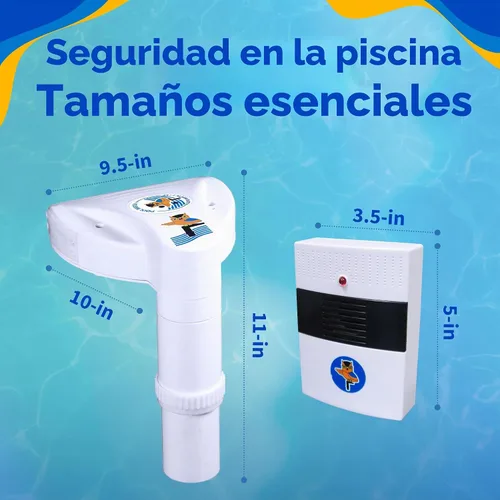 Vista 3 de Blue Wave NA4212 Poolwatch - Sistema de alarma para piscina, color blanco