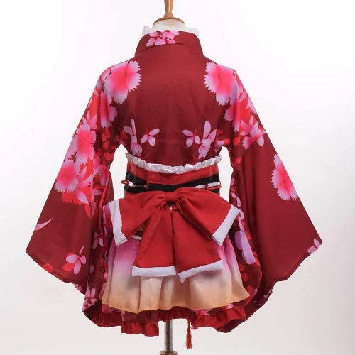 Vista 5 de GRACEART Disfraz de kimono japonés de Yukata para cosplay de anime