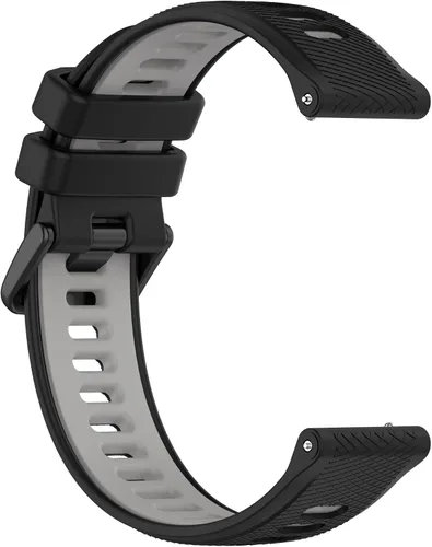 Vista 4 de Compatible con Garmin Forerunner 265S 255S Correas de reloj, correas de repuesto de silicona duraderas de liberación rápida de 18mm. Compatible