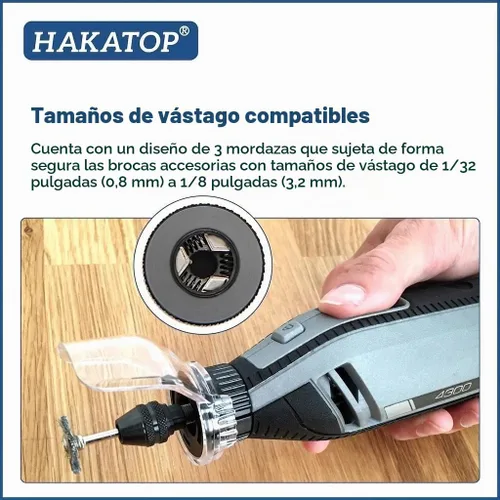 Vista 3 de 2 unids multi cambio rápido sin llave Chuck reemplazo para Dremel 4486 herramientas rotativas 3000 4000 7700 8200
