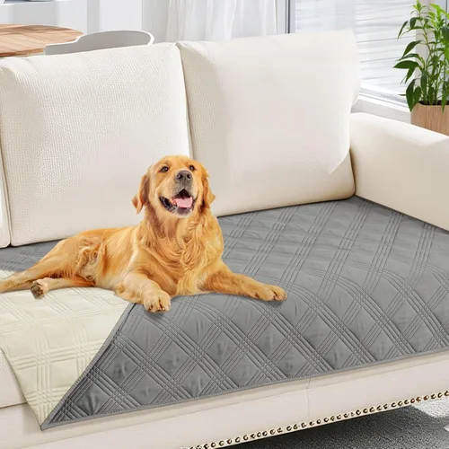 Vista 82 de hyha - Manta impermeable para cama de perro, mantas suaves para mascotas, funda impermeable para sofá para perros, fundas reversibles lavables