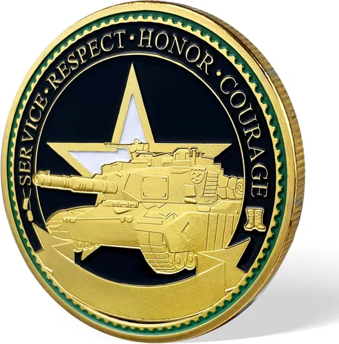 Vista 3 de AtSKnSK Moneda de desafío militar de oración de soldado