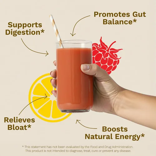 Vista 3 de Mix-Fix Polvo de desintoxicación e inmunidad de cuerpo completo - Limpia con raíz de remolacha, bromelina y cúrcuma - Apoya la digestión, la energía