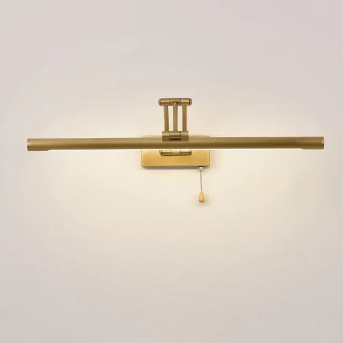 Vista 6 de Lámpara de pared LED ajustable de cobre para espejo de baño: lámpara de tocador moderna con interruptor de cadena para UNA decoración elegante