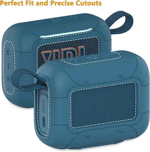 Vista 7 de Funda protectora para altavoz Bluetooth portátil JBL Go 5 Estuche azul
