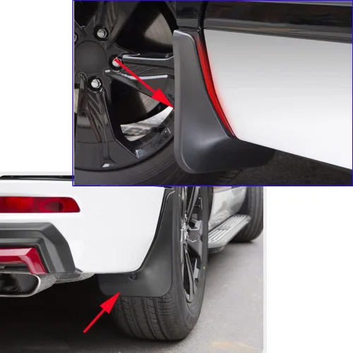 Vista 2 de 4 unidades de guardabarros para Nissan X-Trail 2014 2015 2016 2017 2018 2019 2020 2021 2022 2023