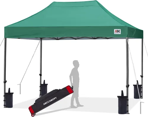 Vista 27 de ABCCANOPY Toldo Desplegable – Carpa/Toldo Portátil para Patio Exterior de 8 x 8 Pies, Resistente para Patio Trasero y Terraza con 4 Sacos de Arena