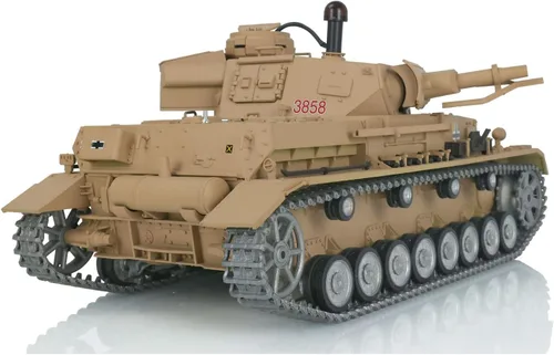 Vista 5 de TOUCAN RC HOBBY Pro Ver Henglong 1/16 7.0 Panzer Iv F RTR Rc Tanque 3858 Ruedas de Metal Pistas,US en Stock