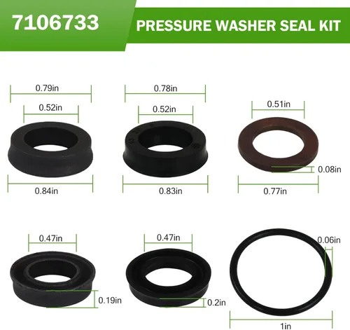 Vista 2 de 7106733 Kit de sello de hidrolavadora para Simpson AAA 53BRD35/38/40, para DeWalt Delco Cub Cadet