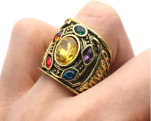 Vista 6 de PikaLF Anillo para hombre, anillo de guantelete infinito, anillo de piedra infinita, anillo de cristal de alma de guerra infinita, joyería