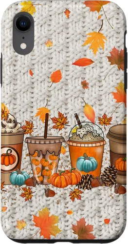 Vista 25 de Thanksgiving Fall Fall Leaves Autumn Pumpkin Spice Phone Case for iPhone 17