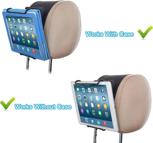 Vista 6 de Soporte de montaje para reposacabezas de coche ajustable en ángulo TFY para tabletas de 12.9" Universal Fit Easy installation Secure hold