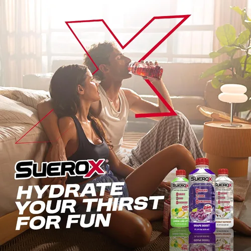 Vista 9 de SueroX Bebida Deportiva Sin Azúcar para Hidratación y Recuperación, Bebida de Hidratación con Electrolitos con 8 Iones, Bebidas Deportivas de Cero