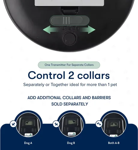 Vista 5 de My Pet Command, Barrera para mascotas de interior con rango ajustable, corrección estática y de tono, cerca invisible para perros con collar