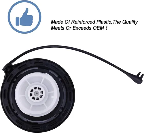 Vista 4 de Tapa de llenado del depósito de combustible, tapa de gasolina compatible con Jeep Wrangler JK 2003-2018, Jeep Wrangler TJ 2003-2006, repuesto #