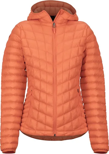 Vista 6 de MARMOT Sudadera con capucha sin plumas para mujer Azul ártico