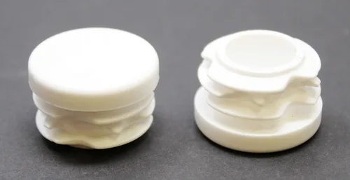 Vista 5 de Tapa de extremo de tubo redondo blanco de 1 pulgada, tapón de tubo de tubo de diámetro exterior de 1 pulgada, inserto de tapa de enchufe de plástico