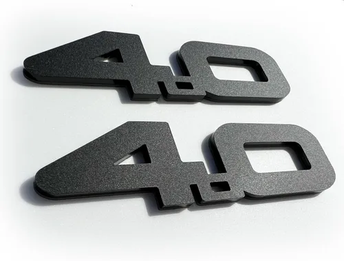 Vista 4 de Emblema personalizado de 4.0L para Jeep Style Cherokee Fender Badge