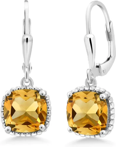 Vista 68 de Gem Stone King Aretes colgantes de plata de ley 925 de 0.315 pulgadas para mujer