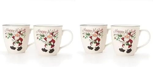 Vista 7 de Pfaltzgraff Winterberry - Taza de porcelana Naughty And Nice (juego de 2), 20 onzas, surtido