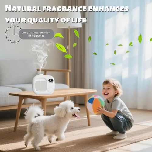 Vista 6 de Difusor de Aceite Esencial Sin Agua Portátil, Máquina de Aromaterapia Inalámbrica para Hogar, Oficina, Auto, Habitación Grande. Difusor Ultrasónico