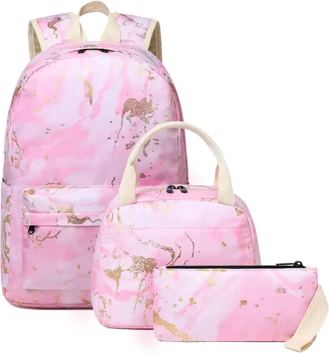 Vista 19 de Bluboon - Mochila escolar para niñas y mujeres para uso diario y de estilo informal, para portátil de 15 pulgadas, con bolsa para almuerzo y bolsa