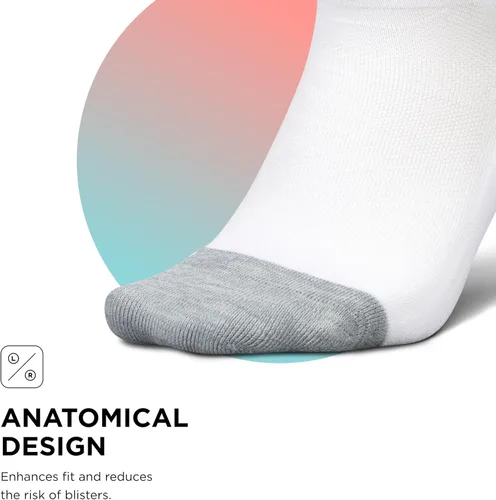 Vista 4 de Feetures Elite Light Cushion Mini Crew Sock - Calcetines deportivos con compresión dirigida