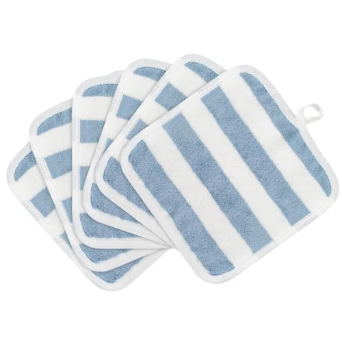 Vista 31 de SINLAND Paños faciales de microfibra de secado rápido toallita de lavado de 8 x 8 pulgadas paño de lavado facial absorbente suave paños removedores