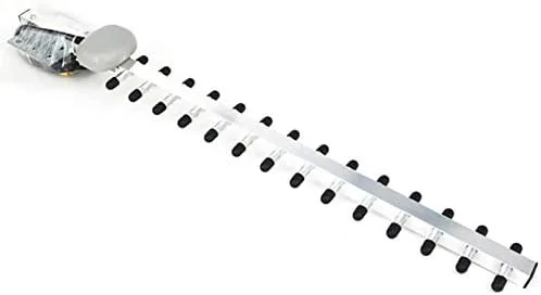 Vista 2 de 4G LTE 25dBi de alta ganancia de largo alcance impermeable al aire libre SMA macho Yagi antena con cable de 5 pies para 4G LTE Router red