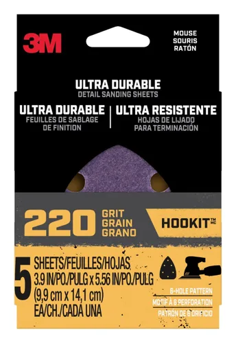 Vista 8 de 3M™ Lijado eléctrico ultraduradero de 1/4 de hoja, grano 60, 1/4Sht5pk60, 5 unidades, 20/caja