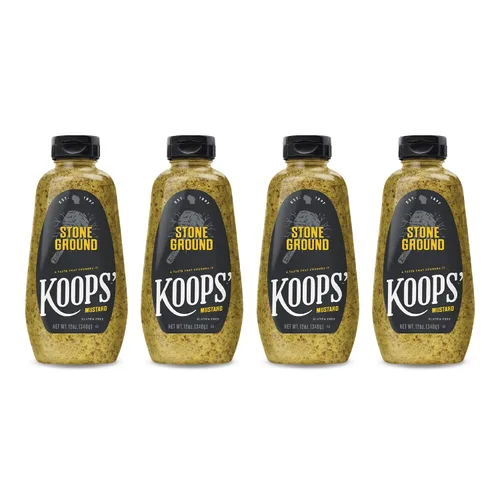 Vista 13 de Koops' Mostaza Arizona Heat - Mostaza dulce y picante, sin gluten, kosher, fabricada en Estados Unidos, a partir de semillas de mostaza de calidad