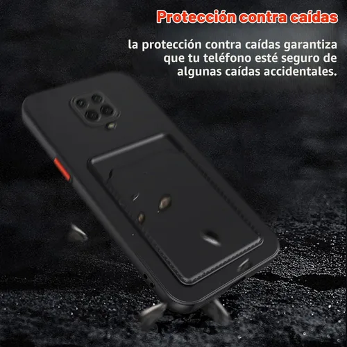 Vista 7 de Funda para Redmi Note 9 Pro, Redmi Note 9s con ranura para tarjetas de crédito, TPU suave TPU silicona resistente a los arañazos delgada ranura