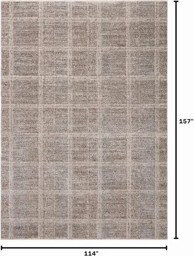 Vista 2 de Loloi Angela Rose Ember Fog/Dove - Alfombra de área de 9'-6" x 13'-1" Niebla/Paloma