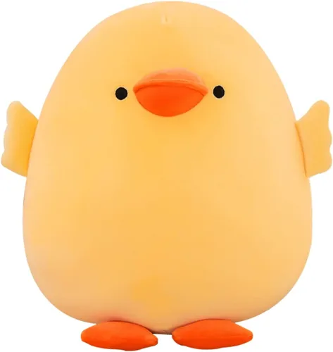 Vista 11 de DEYI Peluche de pato de peluche, juguetes suaves de patito amarillo, regalos para amigos y niños, Navidad, bonita almohada amarilla
