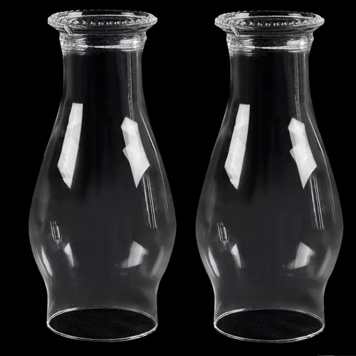 Vista 8 de Lámpara de aceite de repuesto para chimenea, globo de lámpara de queroseno de 3 x 8 pulgadas, globo de lámparas de aceite de vidrio transparente