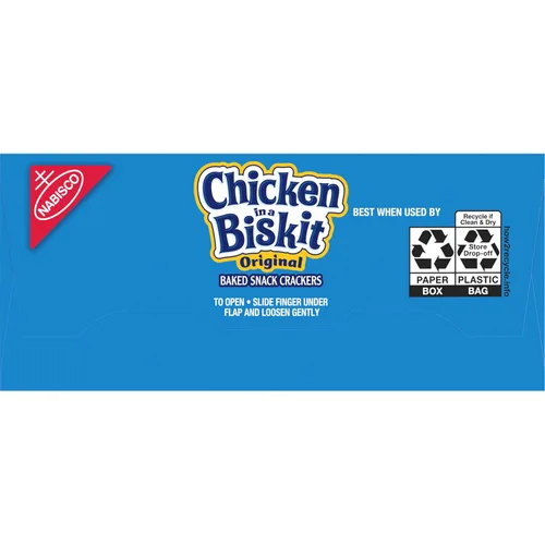Vista 17 de Chicken in a Biskit Galletas horneadas originales, aperitivos a granel, 6 cajas de 7.5 onzas