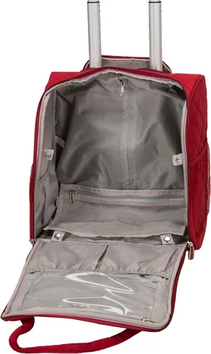 Vista 7 de Rockland Melrose - Maleta con ruedas, de porte vertical, para caber debajo del asiento, Rojo), BF31-RED